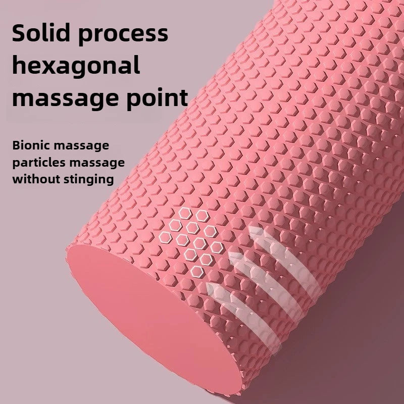 Yoga Round EVA Foam Cylinder Hex Roller, Suitable For Pilates Exercise To Enhance Home Workout, Diameter 10 CM, Length 30 CM