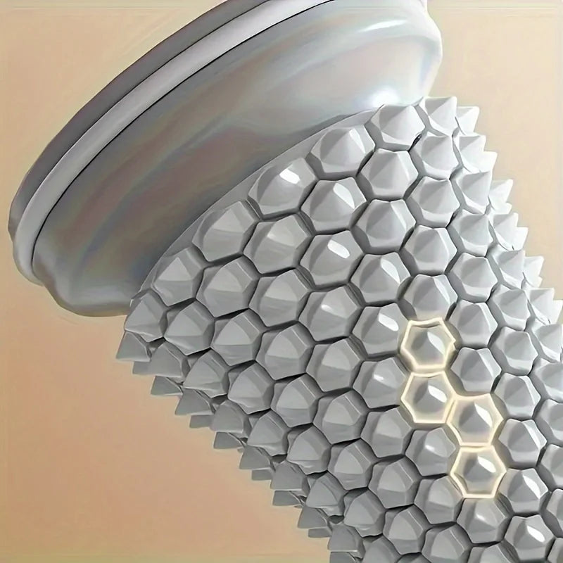 1PC Easy-Roll Plantar Fascia Relief Wheel - PVC Foot Massager for Muscle Relaxation, Yoga & Arch Support,Ideal for Home Workouts