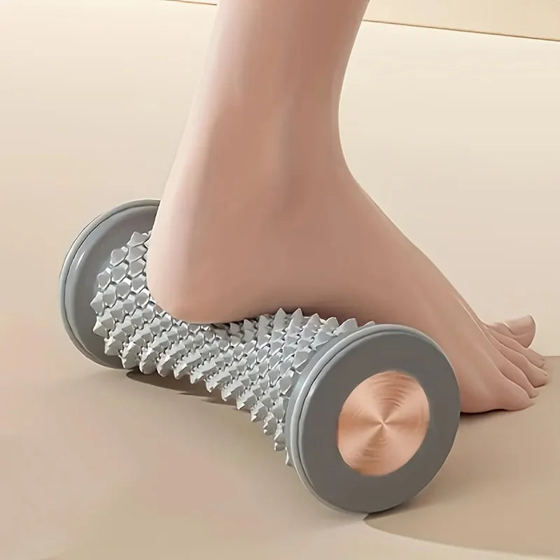 1PC Easy-Roll Plantar Fascia Relief Wheel - PVC Foot Massager for Muscle Relaxation, Yoga & Arch Support,Ideal for Home Workouts